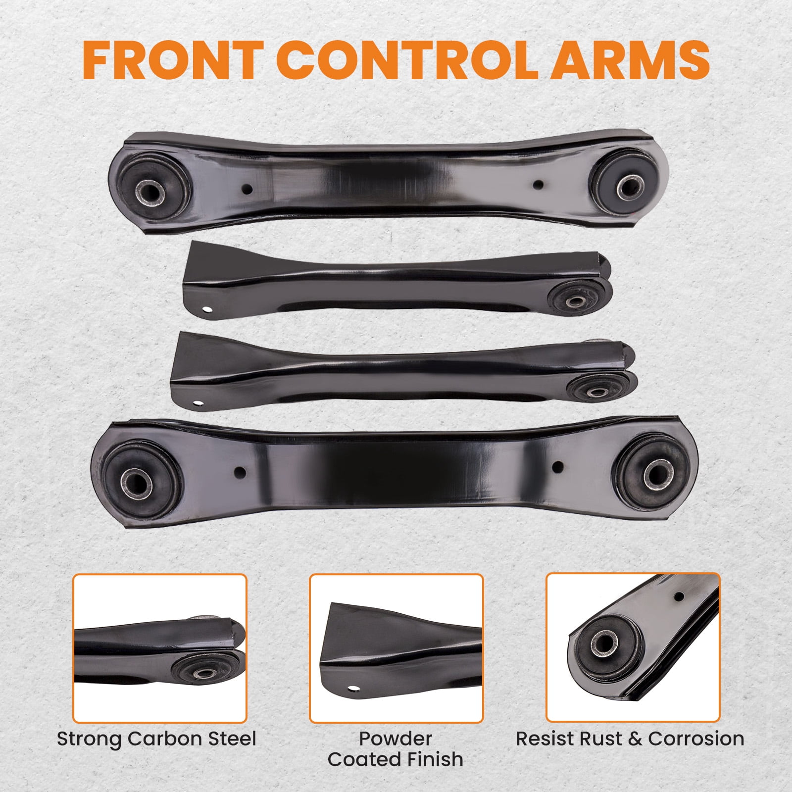 Maxpeedingrods 4 Pcs Front Upper & Lower Control Arm For Jeep Cherokee 1990 - 2001 K620244