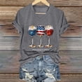 thumbnail image 5 of Womens Shirts Summer 250Th Anniversary Usa for Women 1776 2026 Patriotic American Flag V Neck T July 4Th Graphic Tee 250 Anniversary Usa Shirt Women Gray XL, 5 of 5