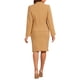thumbnail image 3 of INSPIRE CHIC Conjuntos de Falda para Mujeres Traje Blazer Sin Cuello y Faldas Lápiz 2 Piezas Chic M Marrón, 3 of 6