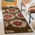 thumbnail image 3 of SAFAVIEH Soho Cedar Floral Wool Area Rug, Brown/Multi, 7'6" x 9'6", 3 of 8