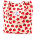 thumbnail image 1 of Bolso de mano Ayieyill Corduroy para mujer de lona con hombros B-Strawberry, 1 of 6