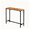 Brown_43" W, variant on Hassch Narrow Bar Table, 71"W Pub Table with Metal Frame and Adjustable Foot, Multifunctional Console Table for Living Room Party, Brown