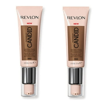 Set of 2 Revlon PhotoReady Candid Natural Finish Foundation, 550 Mocha
