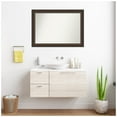 thumbnail image 7 of Amanti Art Custom Wall and Bathroom Mirror (27.75 x 38.75 in.), Cyprus Walnut Frame, 7 of 7
