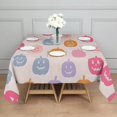 thumbnail image 3 of Happy Halloween Square Tablecloth Waterproof Spillproof Table Covers Horror Pumpkin Ghost Table Cover for Dining Kitchen Restaurant Birthday (42x42in), 3 of 6