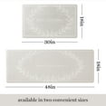 thumbnail image 3 of MARTHA STEWART Bloomfield Home Sweet Home Leaf Frame Kitchen Mat, Comfort Standing Mat, Non-Slip Backing, Water & Stain Resistant, Grey, 18"x30", 3 of 6