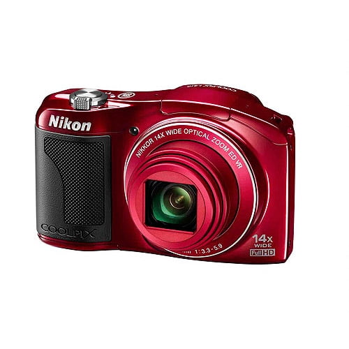 Nikon COOLPIX L610 Digital Camera - Red - Walmart.com - Walmart.com