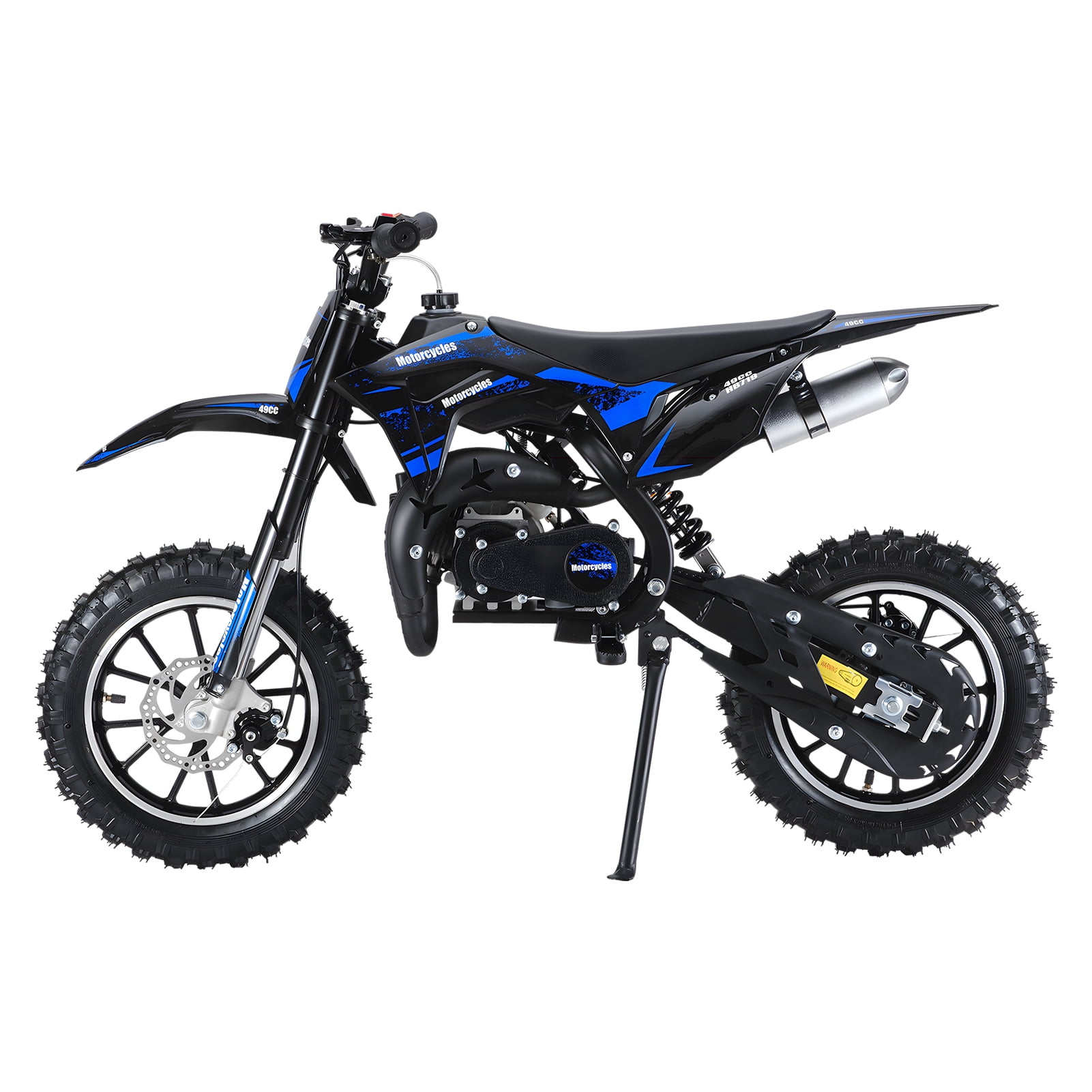 SUSUchens Kids Dirt Bike, 49cc 2-Stroke Off-Road Mini Motorcycle for Children, Gas Powered Motocross Bike with Off-Rode Tire, Front Rear Disc Brakes, Shock Absorption, Up to 25 Mph
