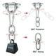 thumbnail image 2 of Silla colgante de acero inoxidable Gloria hasta 500kg ganchos de techo, 2 of 9