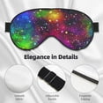 thumbnail image 2 of Rocae Bright Universe for Mask for Women Men, Luxury Eye Cover Eye Shade with Adjustable Strap for Travel, Nap, Meditation, 2 of 7