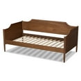 thumbnail image 4 of Baxton Studio Alya Classic Traditional Farmhouse Walnut Brown Finished Wood Twin Size Daybed, 4 of 6