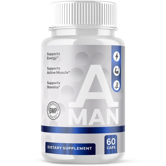 A Man Advanced Formula Pills All Natural Vitamin Supplement 60 Capsules