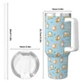 thumbnail image 4 of Lsque Corgi Dog 1 Pattern 40 OZ Ice Bully Cup with Handle and Straw, Double Wall Stainless Steel Tumbler Travel Coffee Cup with Lid for Christmas Present, 4 of 8