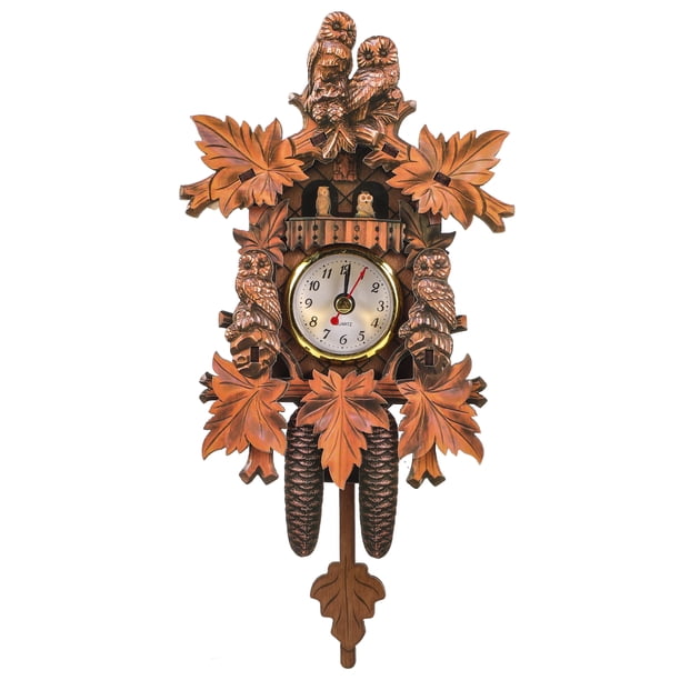 Reloj de pared de péndulo de madera Reloj de pared para dormitorio Reloj de pared para sala de estar Reloj de pared para oficina