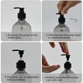 thumbnail image 3 of Dispensador de jabón JM 2 piezas 500 ml plástico PET recargables gris, 3 of 4