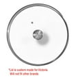 thumbnail image 2 of Victoria Glass Lid for 13 Inch Cast Iron Skillet, Frying Pan Lid with Stainless Steel Air Flow Knob, 2 of 2