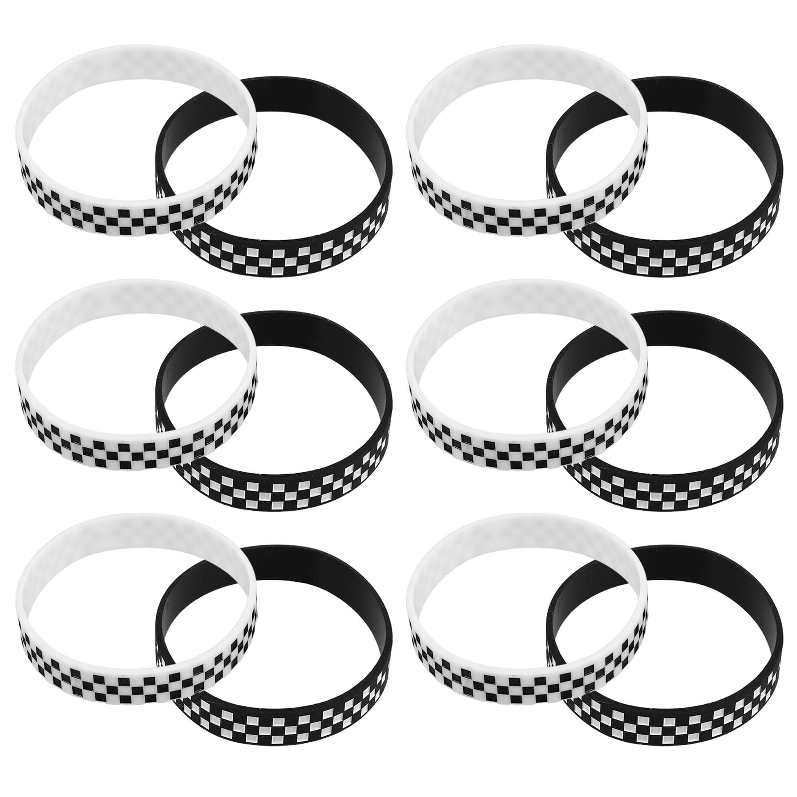 4-Pack Princess & Carnival Cruise Medallion Holder Wristbands - Soft Silicone, Adjustable (S & L Sizes) - Black, Blue, Pink, White