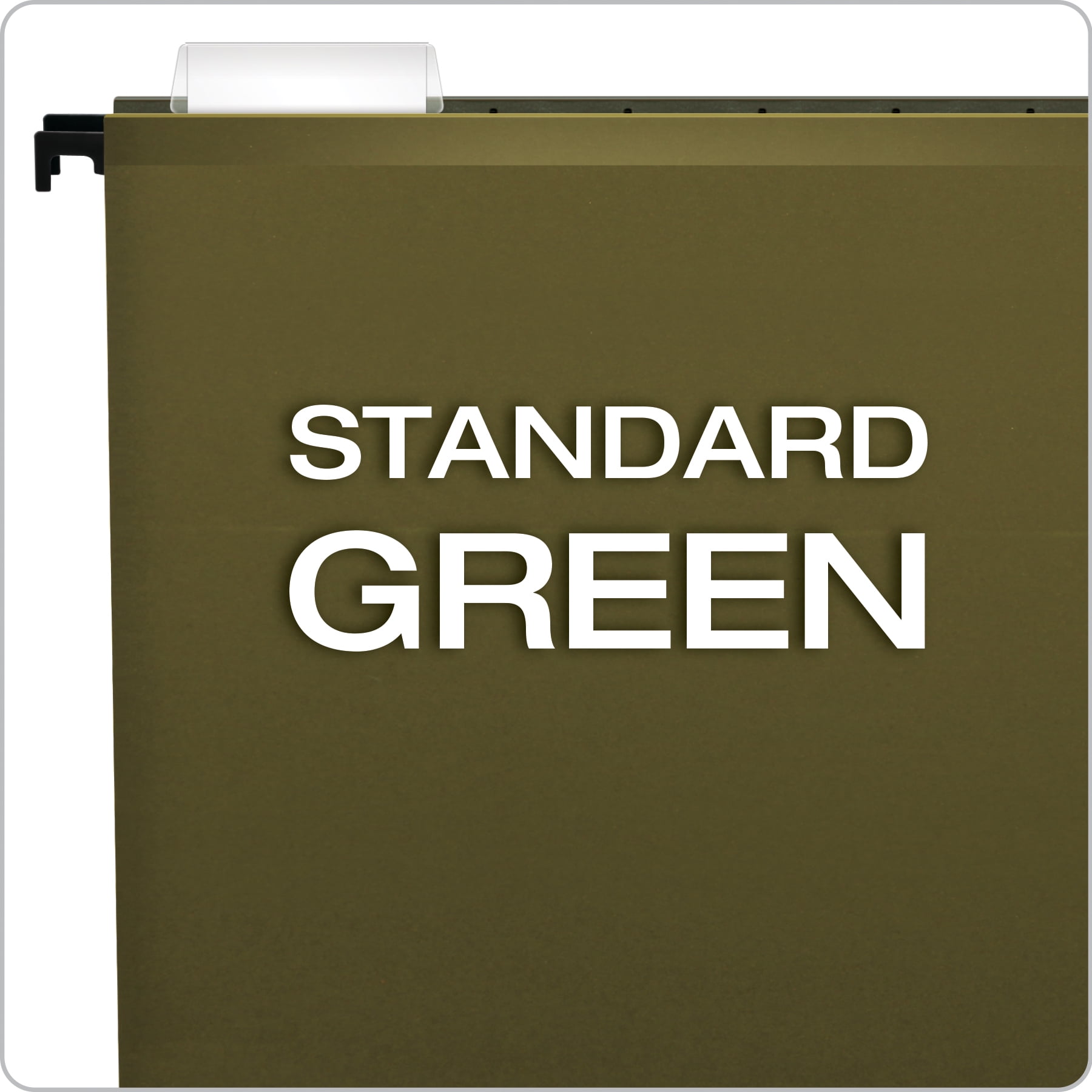 Pendaflex® SureHook® Reinforced Hanging Folders, Legal Size, Standard Green, 1/5 Cut, 20/BX