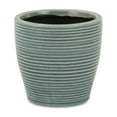 thumbnail image 5 of Cheungs Livia Blue Ceramic Rippled Pot Large, 5 of 5