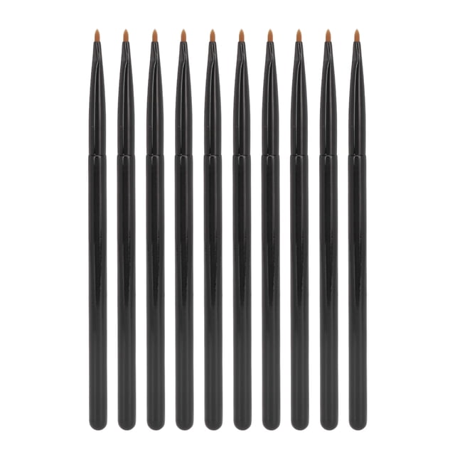Pincel para delineador de labios NikouMX 10 piezas negro
