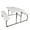White, variant on Resenkos Indoor and Outdoor Folding Picnic Table Bench Set with Wood-like Texture, HDPE, Gray
