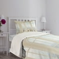thumbnail image 5 of Ambesonne Modern Quilted Bedspread Set 2 Pcs, White Flat Modern, Twin Size, Pale Blue White, 5 of 6