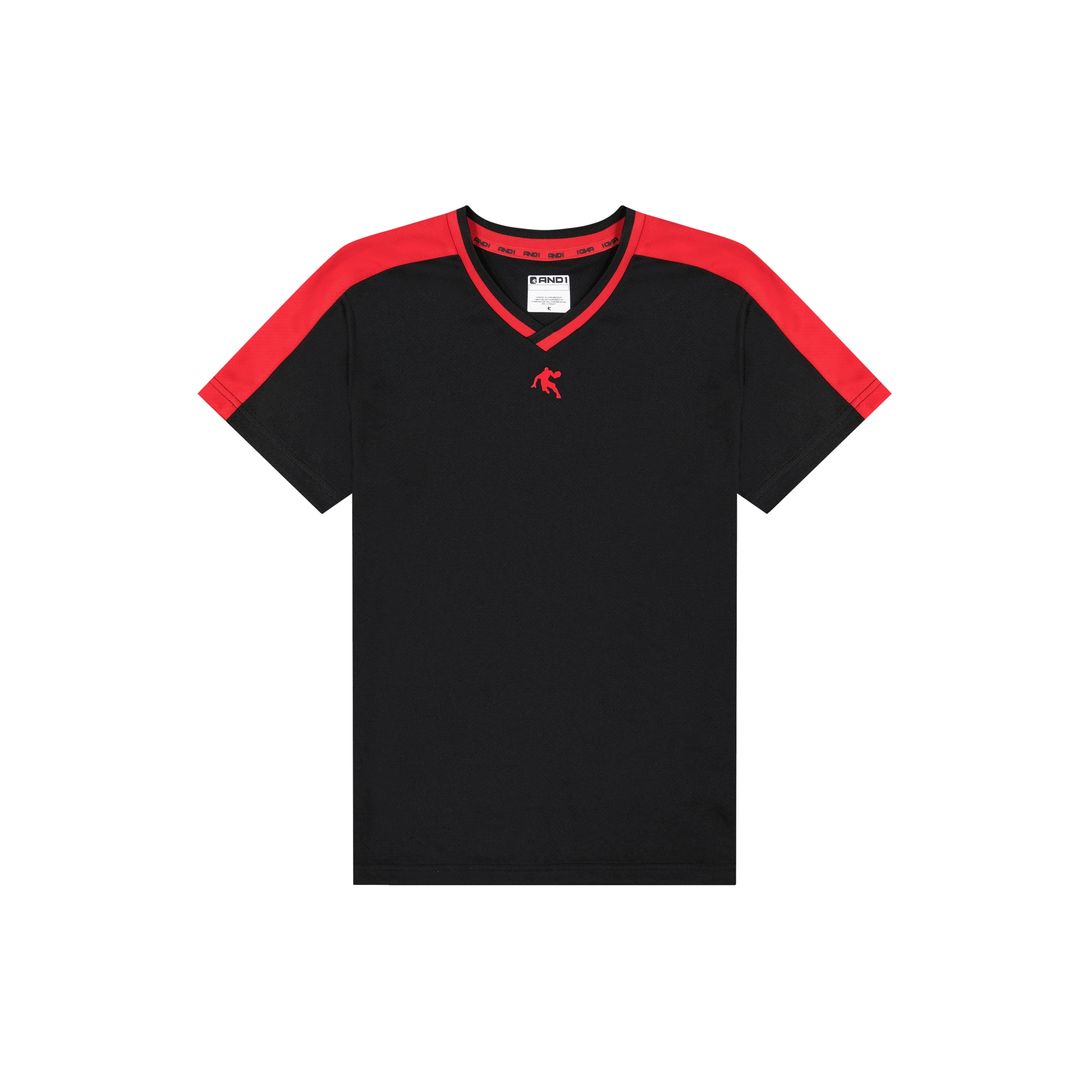 AND1 Boy's Athletic Motion Performance Short Sleeve T-Shirt, Sizes 4-18