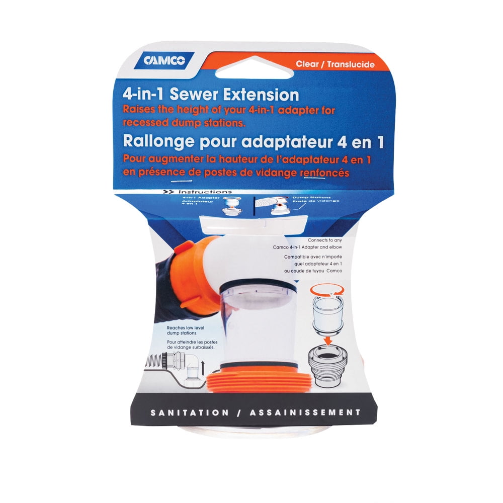 Camco RhinoEXTREME 20 Sewer Hose Kit w/4 In 1 Elbow Caps Camco RhinoEXTREME 20 Sewer Hose Kit w/4 In 1 Elbow Caps