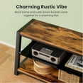thumbnail image 5 of Modstyle Television Stand for TVs up to 65", Entertainment Center Swivel TV Stand with Mount, Rustic Brown, 5 of 9