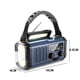 thumbnail image 4 of Banco Emergencia Solar Hugtrwg Alarma SOS LED AM FM Radio Meteorológica Azul, 4 of 9