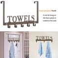 thumbnail image 2 of Ganchos para toallas Kuhome Coffee de acero con alto contenido de manganeso para baño, 2 of 6