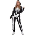 thumbnail image 2 of Morph Skeleton Onesie Womens Halloween Costume for Womens Black X-Large, 2 of 4