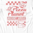 thumbnail image 3 of Disney Pixar Toy Story Women's Pizza Planet Deliver The Claw T-Shirt (Bright White, S-XXL), 3 of 4