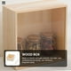 thumbnail image 3 of Caja de madera sin terminar para guardar joyas, cofre del tesoro, regalo con tapa transparente., 3 of 7