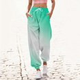 thumbnail image 2 of hotojiny Baggy Sweatpants for Women with Pockets High Waisted Drawstring Joggers Gradient Lounge Trousers for Workout Running, 2 of 5