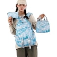 thumbnail image 3 of JCCXIN Kids Teen Girls Backpack With Lunch Box Pencil Case 3 PC Sets Primary Middle High School College Backpacks Tie Dye Cute Stars Graphic Bookbags Lightweight Large Capacity Lovely Daily Bags,Blue, 3 of 6