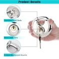 thumbnail image 3 of SaKaguro Disc Lock, 1Piece 201 Stainless Steel, Copper Lock Core, 2 Keys, 1Pcs, 3 of 8