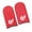 Red, variant on Premium Silver Fiber Touch Display Screen Gloves For Precise Device Operation