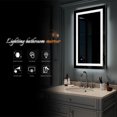 thumbnail image 4 of Ktaxon Wall Mounted Lighted Vanity Mirror LED Bathroom Mirror Anti Fog and IP67 Waterproof, Rectangle 40"x24" Silver, 4 of 12