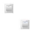 thumbnail image 1 of Ounissouiy Interruptor de lámpara de panel de luz Suministros para el hogar Accesorios para el hogar Hotel Instalación práctica Accesorios Plata/Multicontrol 2piezas, 1 of 6
