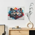 thumbnail image 6 of Naloa Tie-Dye Wolf Head Print Canvas Bathroom Wall Art,Bathroom Wall Art Decoration, Canvas Poster Prints,Decorative Paintings for Living Room, Bathroom, Kids Room, 6 of 6