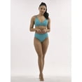 thumbnail image 2 of No Boundaries High Waisted Ribbed Bikini Bottom, Women's and Women's Plus, 2 of 5