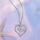 thumbnail image 2 of Collar De Plata Con Colgante De Corazón Regalo Para Mamá, 2 of 5