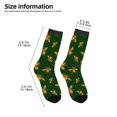 thumbnail image 2 of Fuzoiu Hohey Bee Print Kids Socks For Boys Girls,Grip Crew Socks with Non Slip,Lightweight Stretch Crew Socks,Toddlers Crew Boot Socks, 2 of 5