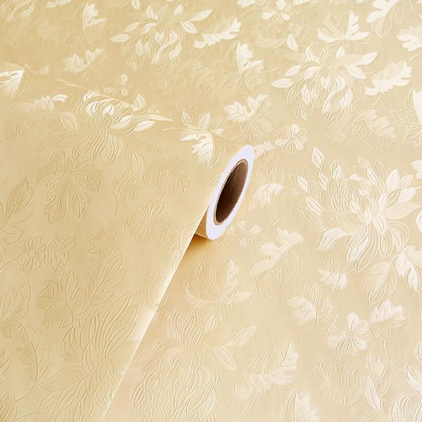 Papel Pintado Autoadhesivo YONGSHENG Estilo Europeo Moderno Damasco En Relieve 3D Blanco