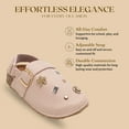thumbnail image 4 of bebe Toddler Girls' Clogs – Slip-On Clog Sandals with Buckle Strap, Comfortable Slingback Shoes for Girls, 4 of 9