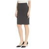 Jones New York Washable Suiting Pencil Skirt Pewter Heather