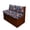Dark Tropical Leaf Pattern, variant on chaqlin Complete 2 Piece Set RV Sofa Covers Replacement Washable Slipcovers with Universal Fit for Most RV Models and Travel Trailers, Pink Tropical Leaf Pattern