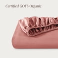 thumbnail image 4 of Bare Home 100% Organic Cotton Fitted Sheet - Sateen Weave - 400 Thread Count - Full, Dusty Rose, 4 of 9