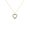 Yellow, variant on Pure Elegance Open Heart Shape Green Emerald and Diamond 14K White Gold Over 925 Sterling Silver Pendant Necklace Gift For Women